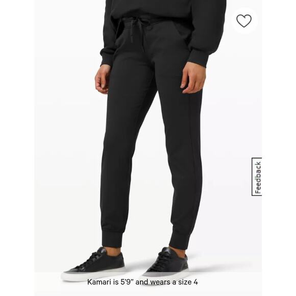 Lululemon Pants - Lululemon Ready to Rulu Slim Fit Jogger Pants Size 6 Black Athleisure Running